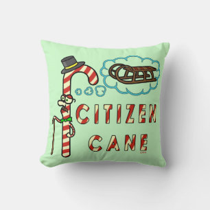Funny Christmas Pun Citizen Cane Cushion