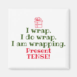 Funny Christmas Pun Holiday Grammar Humour Magnet
