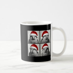 Funny Christmas Quaker Parrot Santa Photo Booth Coffee Mug