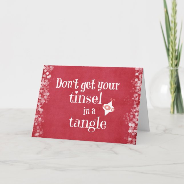Funny Christmas Quote Holiday Card (Front)
