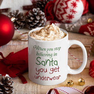 Funny Christmas quotes typography Holiday joke Coffee Mug