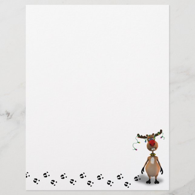 Funny Christmas Red Nosed Reindeer (Front)