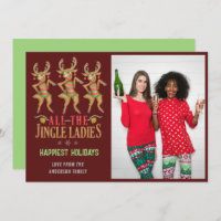 Funny Christmas Reindeer All the Jingle Ladies