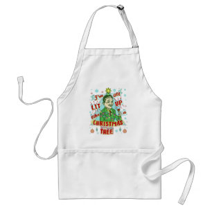 Funny Christmas Retro Drinking Humour Man Lit Up Standard Apron