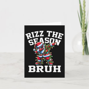 Funny Christmas Rizzmas Santa Xmas Rizz The Season Card