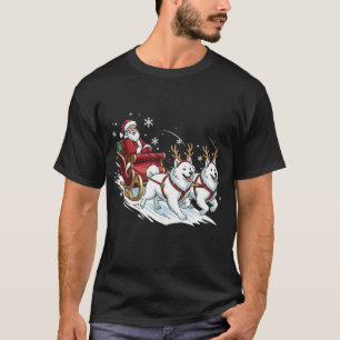 Funny Christmas Samoyed Dogs Lover Xmas T-Shirt