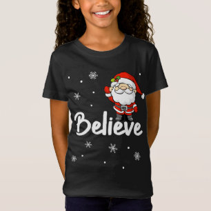 Funny Christmas Santa Believe T-Shirt