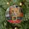 Funny Christmas Santa Cat Photo and Name Custom