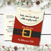 Funny Christmas Santa Claus Naughty & Nice