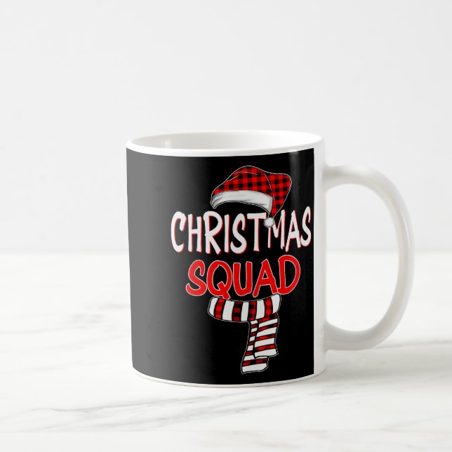 Funny Christmas Santa Claus Red Plaid Shirt, Chris Coffee Mug (Right)