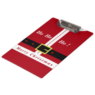Funny Christmas Santa Clipboard