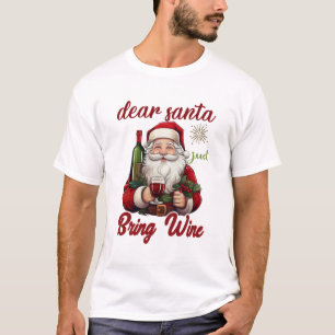 Funny Christmas Santa & Holiday Drinking Humor T-Shirt