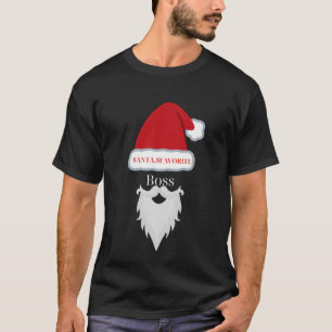 Funny Christmas Santa's Favorite Boss T-Shirt