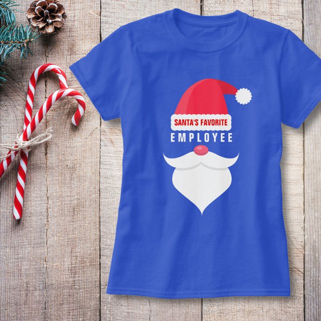 Funny Christmas Santa's Favourite Employee Custom T-Shirt (Creator Uploaded)