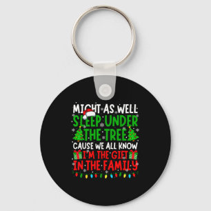 Funny Christmas Saying Retro Xmas Sarcastic Men Wo Key Ring
