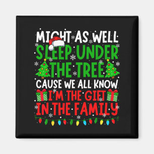 Funny Christmas Saying Retro Xmas Sarcastic Men Wo Magnet