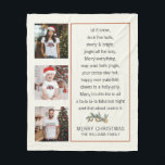 Funny Christmas Sayings Family Photos Fleece Blanket<br><div class="desc">Create a unique custom Christmas family photo collage accompanied by a funny mashup of popular holiday sayings,  or phrases,  and your family name at the bottom. Display it in a prominent place for your family and holiday guests to enjoy it during the festivities.</div>