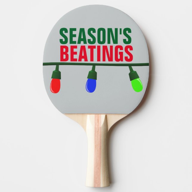 Funny Christmas, Season's Beatings Ping Pong Paddle (Front)