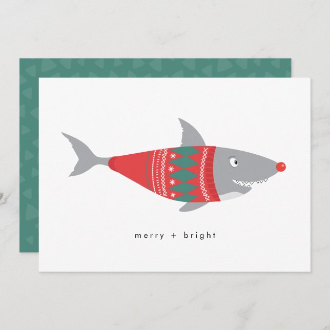 Funny Christmas Shark (Front/Back)