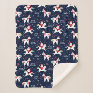 Funny Christmas Sherpa Blanket