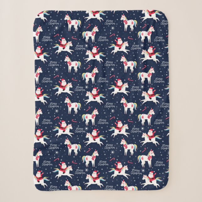 Funny Christmas Sherpa Blanket (Front)