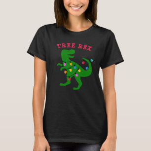 funny+christmas+shirt,tree+rex+christmas,t-rex+din T-Shirt