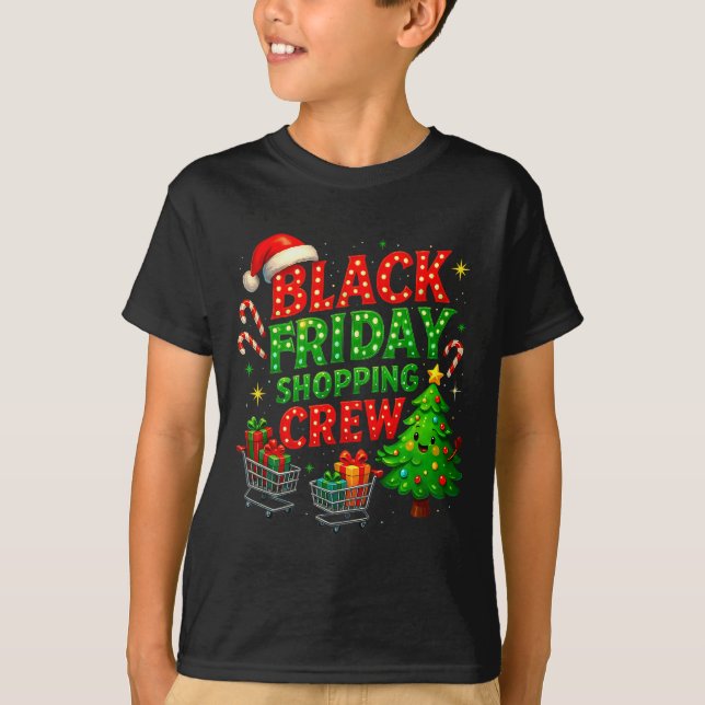 Funny Christmas Shopng Crew  T-Shirt (Front)