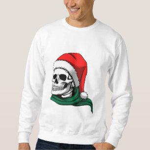 Funny Christmas Skull Men’s Sweatshirt