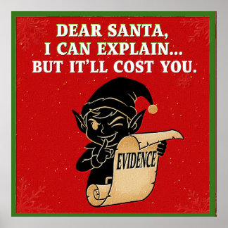 funny christmas slogan  design poster
