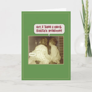 Funny Christmas Smell Holiday Card