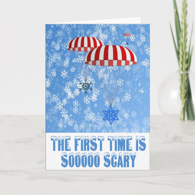 Funny Christmas snowflakes Holiday Card (Front)