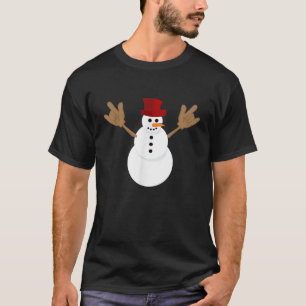 Funny Christmas Snowman Kids ASL Sign Language I L T-Shirt