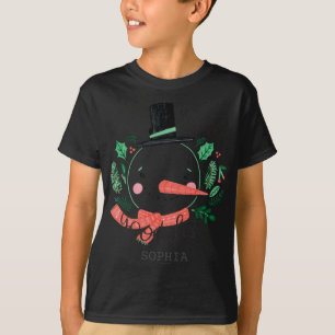Funny Christmas Snowman Santas Good List T Shirt