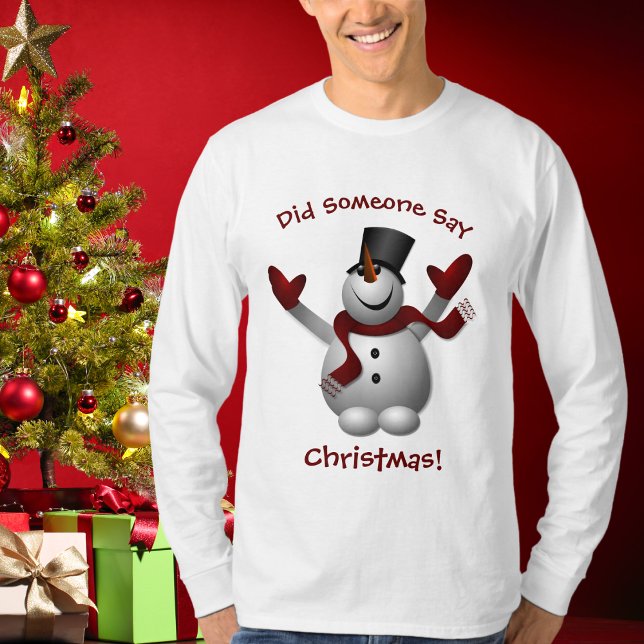 Funny Christmas Snowman T-Shirt (Funny Christmas Snowman T-Shirt)