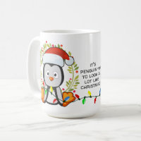 Funny Christmas Song Pun Penguin