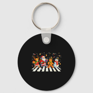 Funny Christmas Squad Santa Gingerbread Xmas Men W Key Ring
