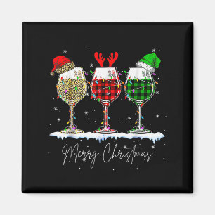 Funny Christmas Srits Gles Of Wine Xmas Holidays P Magnet