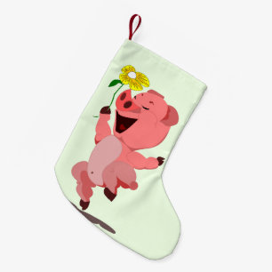 Funny Christmas Stocking with Pig