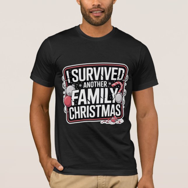 Funny Christmas Survivor Shirt (Front)