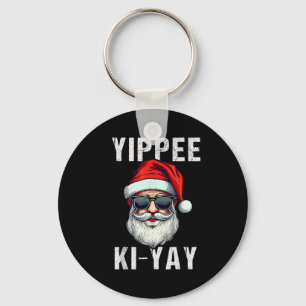 Funny Christmas Sweater Yippee-ki-yay Xmas , Uni-a Key Ring