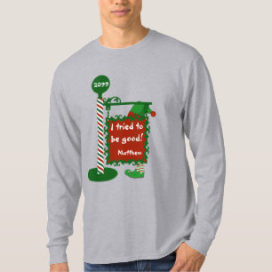 Funny Christmas T-Shirt "I Tried to be Good"