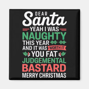 Funny Christmas T Shirt Magnet