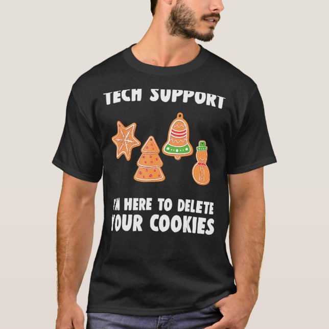 Funny Christmas Tech Support Shirt Computer Progra (Front)
