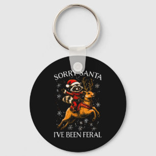 Funny Christmas Tee Sorry Santa Xmas Kids Boys Gir Key Ring
