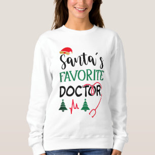 Funny Christmas tee with Santa's doc