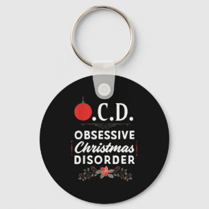 Funny Christmas Tees & Tm. Obsessive Christmas Key Ring
