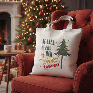 Funny Christmas Theme Mama Needs ID1116 Tote Bag