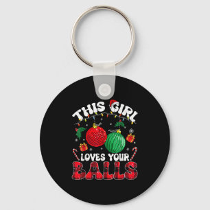 Funny Christmas This Girl Loves Your Humor Adult W Key Ring