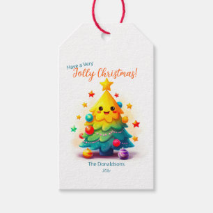 Funny Christmas Tree Gift Tag