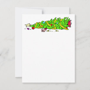 Funny Christmas Tree Humour Holiday Card